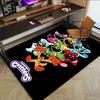 Colorful Critters Together Carpet For Playroom Bedroom Living Room Sofa Home Decorkids Game Area Rug Nonslip Floor Mat