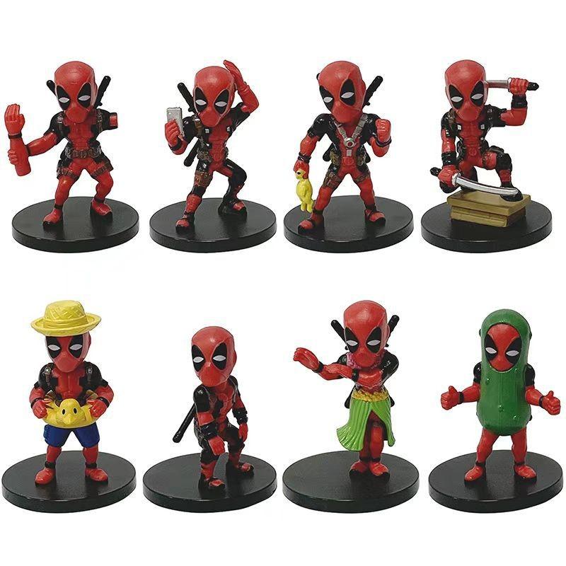 Character Deadpool Model Toys Cute Cartoon Living Room Tabletop Decor Dolls