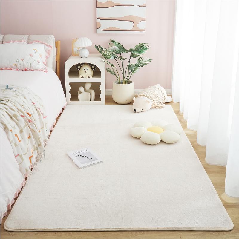 Ultra Soft Short Plush Carpet Thick Sofa Area Rug for Living Room Non-Slip Warm Kid Bedroom Floor Mat Cozy Home Decor Large Rug
