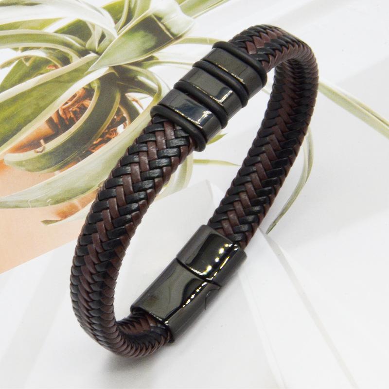 Men's Stainless Steel Bracelet Simple Fashion Tough Style Personality Trend