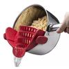 Quick filter, attachable silicone filter for all pots and bowls for spaghetti, pasta, noodles and fr