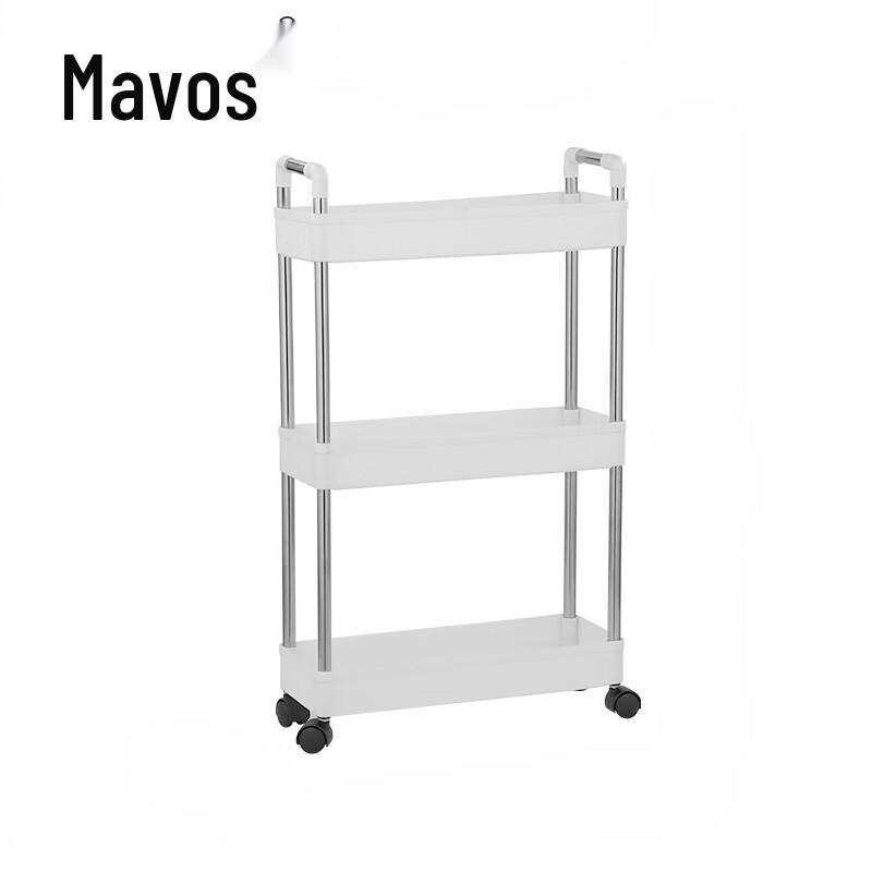 

Stainless Steel 3-Tier Rolling Storage Cart