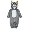 Baby Cute Animal Jumpsuit Hooded 3D Tail Long Sleeve Zip Up Cosplay Homewear