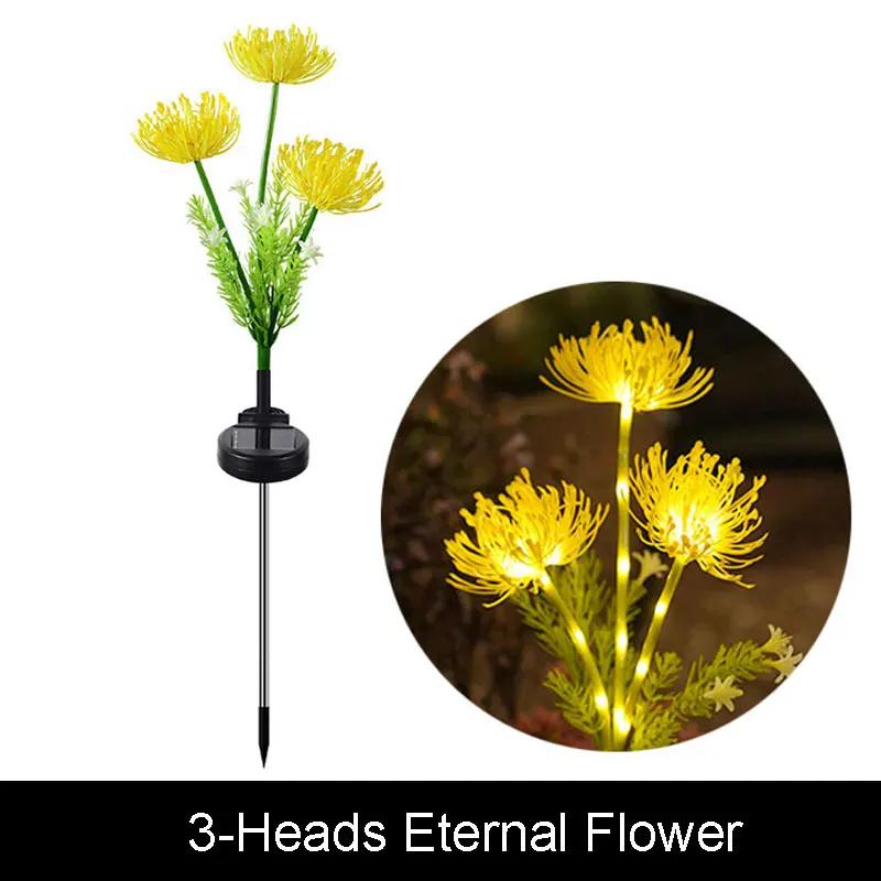 Solar Garden Lights Solar Flowers Lights with Glowing Flowers & Stems Solar Lights Outdoor for Garden Decoration Yard Decor