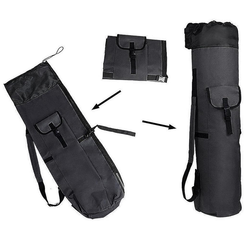 Outdoor Fishing Rod Bag Cylinder Shape Multi Functional Fishing Rod Storage Case Portable Fishing Gear Carrying Bag with Adjustable Shoulder Strap