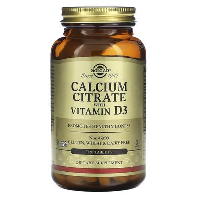 Kalciumcitrat med Vitamin D3, 120 Tabletter