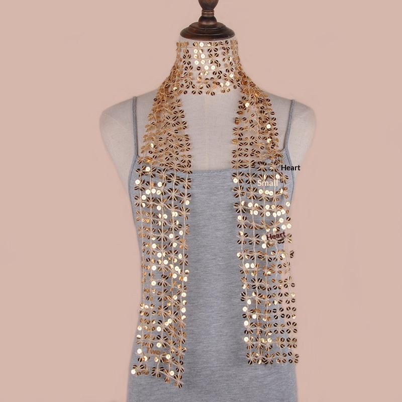 Sequins Belly Dance Belt Jazz Dance Tassels Hip Scarf Street Dance Show Costumes Waist Chain Accessories