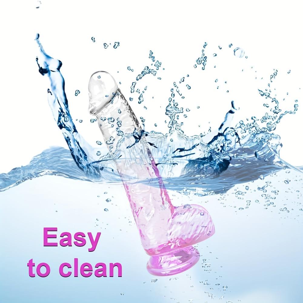 Cute Purple Clear Realistic Anal Plug Toy - Unisex Anal Dilator for Men Women, Pleasure Stimulation Massager