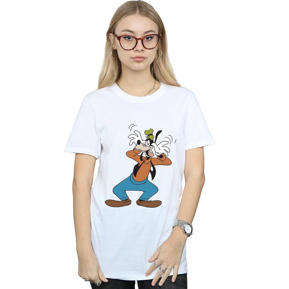 Disney Womens/Ladies Crazy Goofy Boyfriend T-Shirt