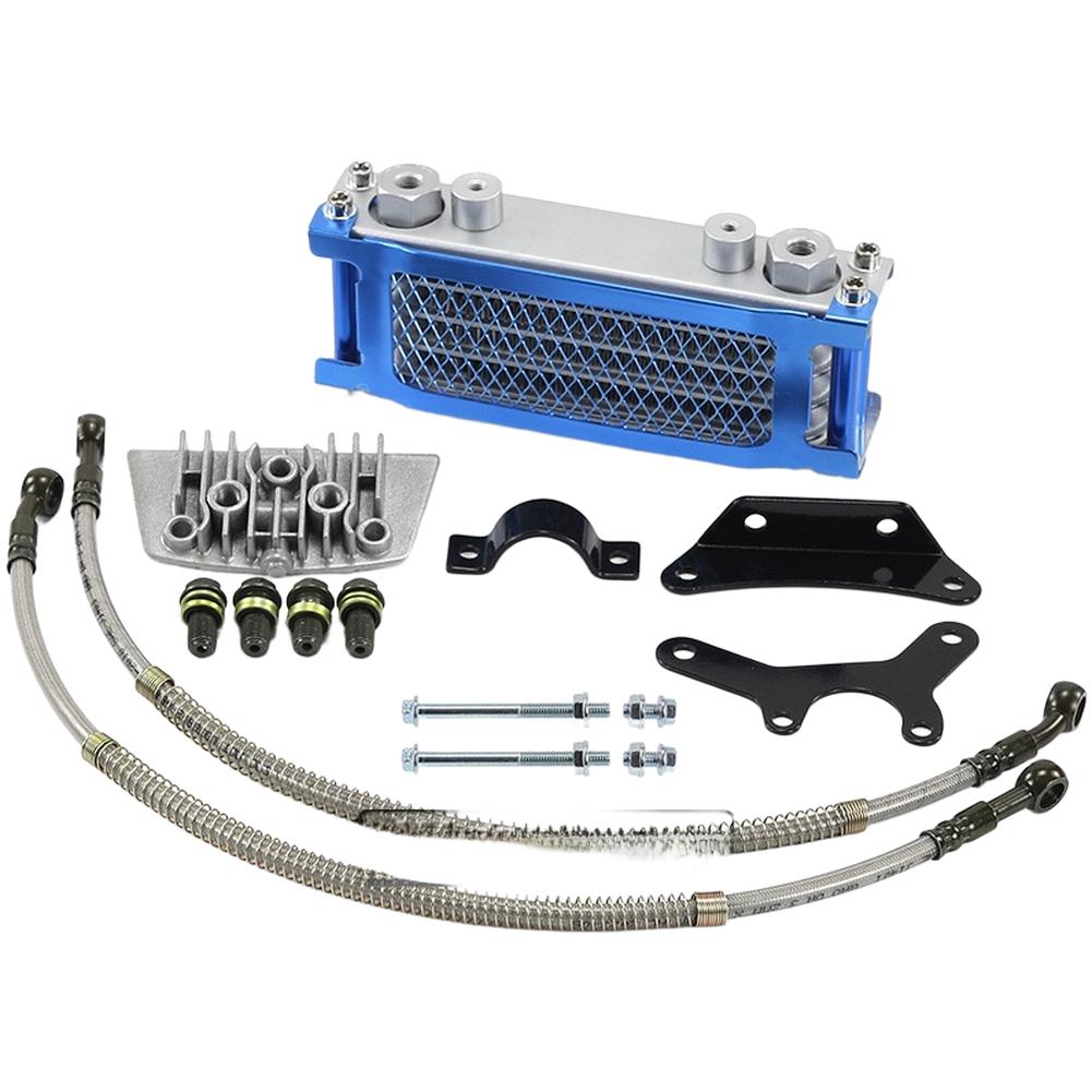 Motorbike Oil Cooler Aluminum Oil Cooler Aluminum Construction Efficient Heat Dissipation Sturdy Off Road Radiator