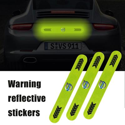 Auto Heckklappe Warnende Reflektierende Aufkleber Auto Wasserdichte Reflektierende Streifen Für Rdesign T6 AWD C30 C70 S40 S60 S70 S80 S90