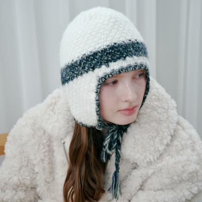 Blended Line Earflap Beanie