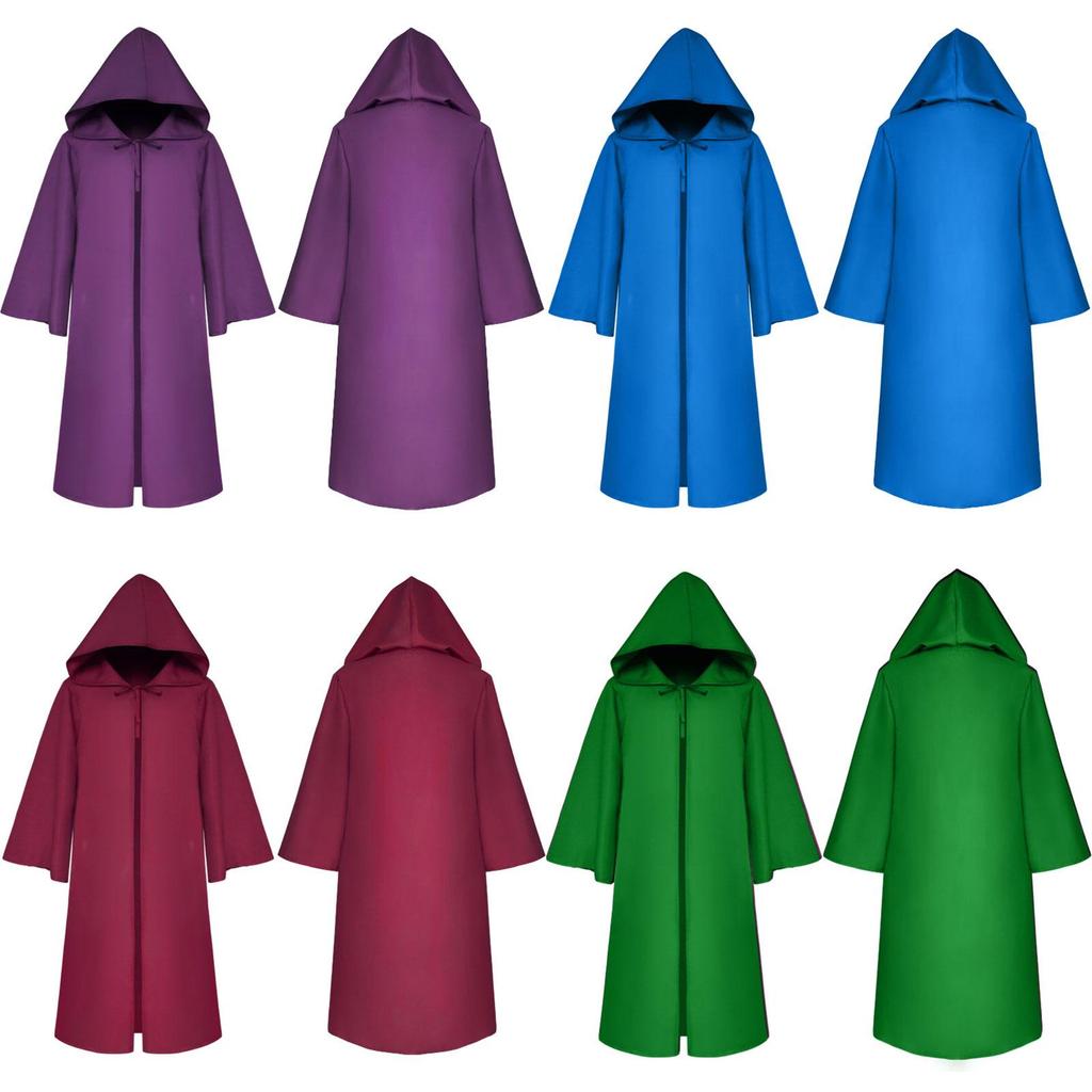 Premium Quality Star Wars Jedi Warrior Hooded Cloak Cape Robe For Cosplay Events