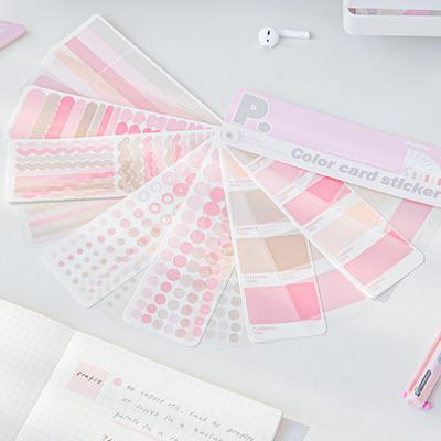 Wiele Kształtów Samoprzylepne Nuty Ucznia Kreatywny Design Minimalizm Jednolity Kolor Notatnik do Nauki Dekoracja DIY Dekoracja Scrapbook Dziennik Naklejka