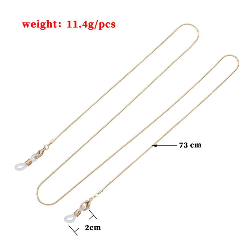 Retro fashion unisex trend hanging chain accessories, simple thin chain snake bone chain glasses chain