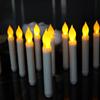 6/12Pcs LED Electronic Candle Battery Operated Flameless Candle Realistic Flickering Flame Holiday Atmosphere Candle