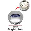 ABS 65mm Car Styling Wheel Center Hub Cap Emblem Logo Hub Cap Silver For Ford Fiesta Mondeo Fusion Explorer Escape Car Styling