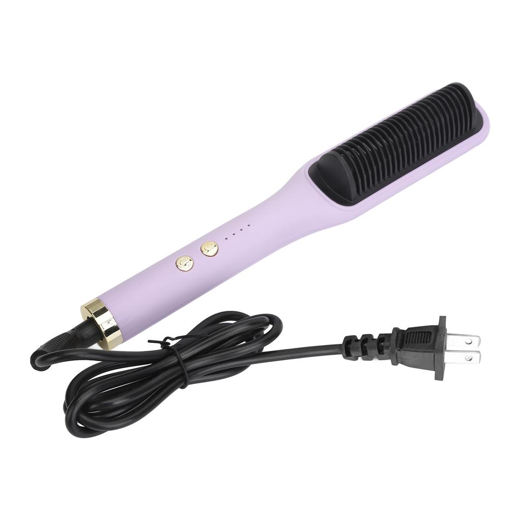 Hair Straightener Curler Negative Ion Hair Iron Dual Purpose PTC Heating Electric Styling Comb