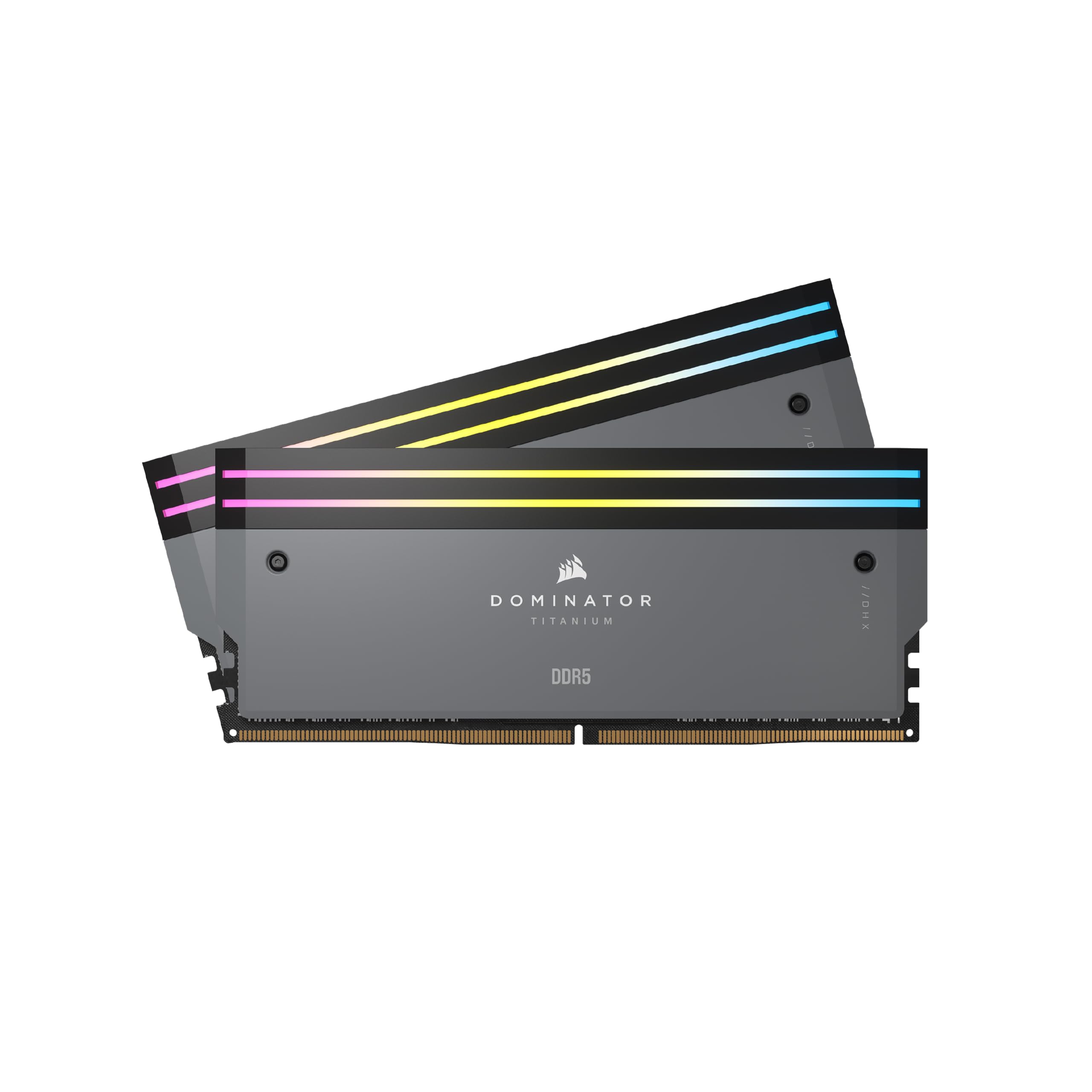 

Пам ять CORSAIR Desktop PC DOMINATOR TITANIUM DDR5 Series AMD EXPO Memory Kit 64GB Gray x CL30 CMP64GX5M2B6000Z30 DDR5-6000MHz (PC5-48000) [32 ГБ 2] сірий колір