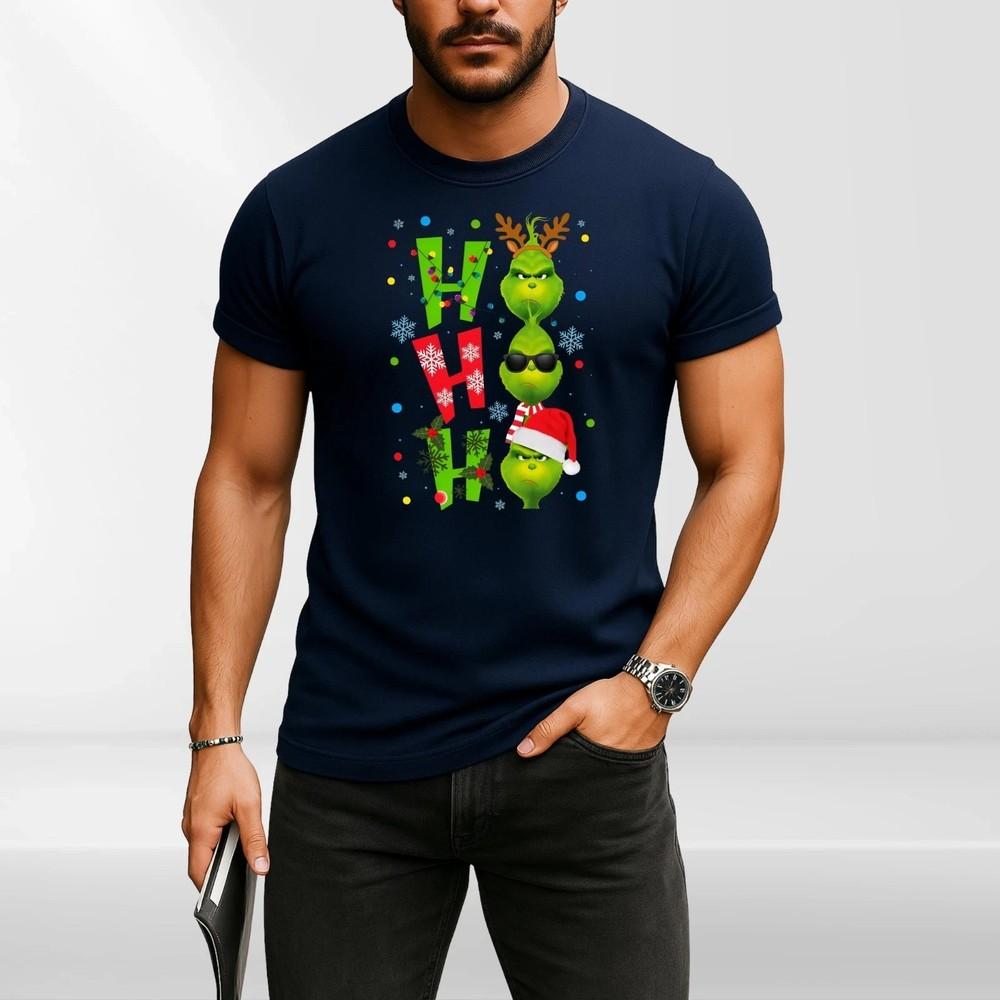 Ho Ho Ho Christmas T Shirt | Funny Grinch Style Xmas Gift | Holiday Rare! Hot Unisex T-Shirt XL