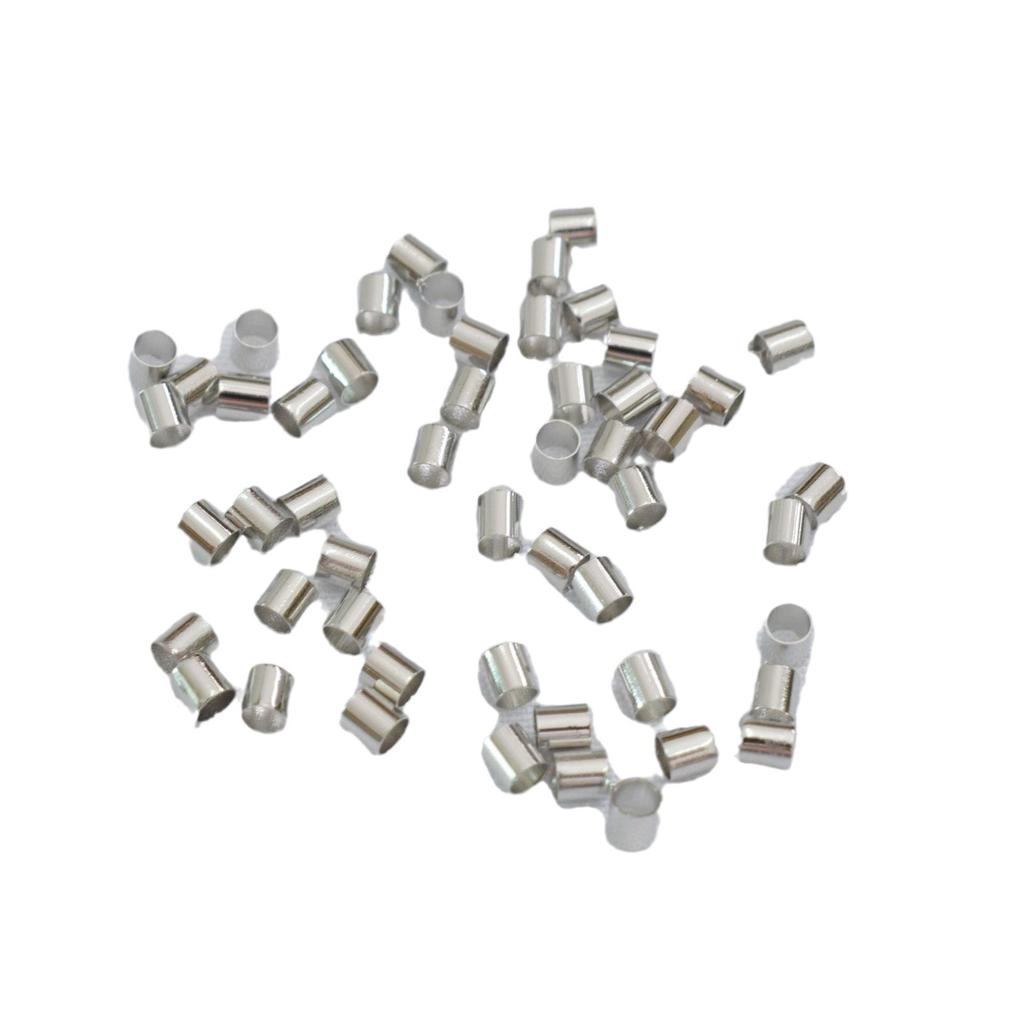 10g Color Retention 14K Gold-Coated Positioning Tube Round Tube Lock Diy Handmade Squashed Straight Tube Ending Bead Spacer Material