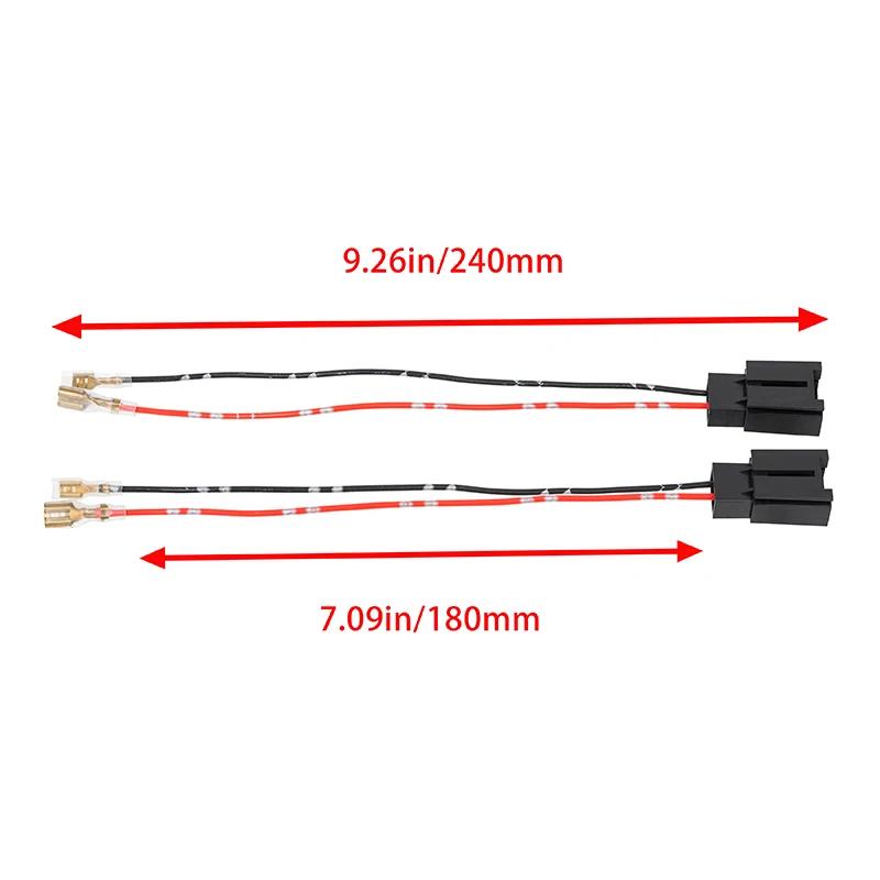 Adaptor cablaj difuzor auto negru cu 2 pini, mufă, cabluri radio stereo CD player, piese potrivite pentru accesorii auto Peugeot Citroen