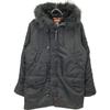 ALPHA INDUSTRIES Black N-3B Flight Jacket Coat M blackUsed