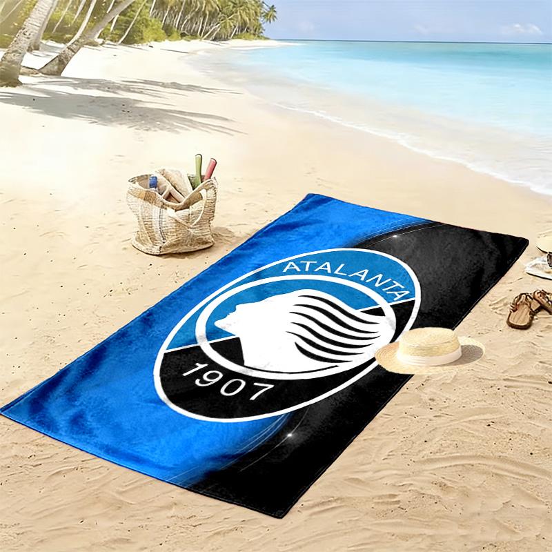 Asciugamano da Spiaggia Stampa Atalanta, Asciugamano Grande Morbido Asciugatura Rapida per Spiaggia Campeggio Nuoto