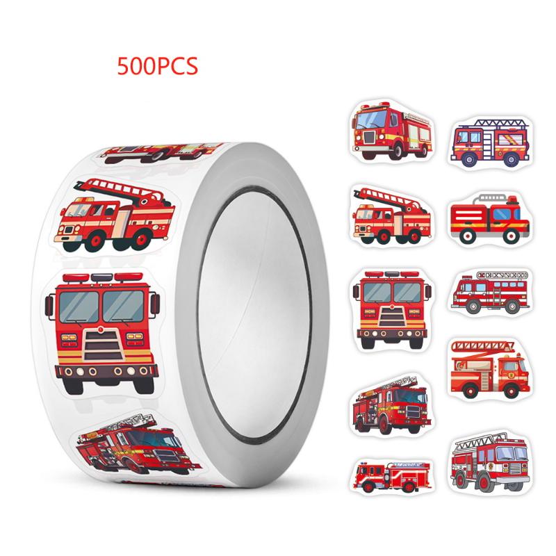 500ks Kreslené Umělecké Dárkové Samolepky Hasičské Auto Rolovací Graffiti Scrapbooking Obývací Pokoj Telefon Komunita Skateboard Nostalgické Samolepky