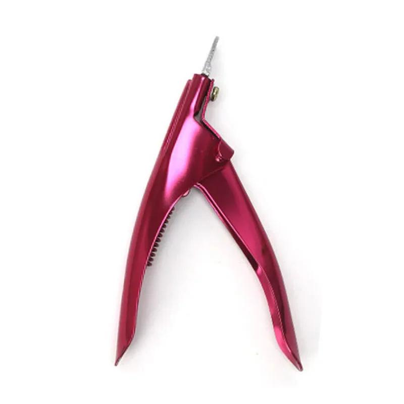 Artificial Gel Tip Manicure Tool, Pedicure Nail Clipper, Fake Acrylic Trimmer Clip, Pink Rose