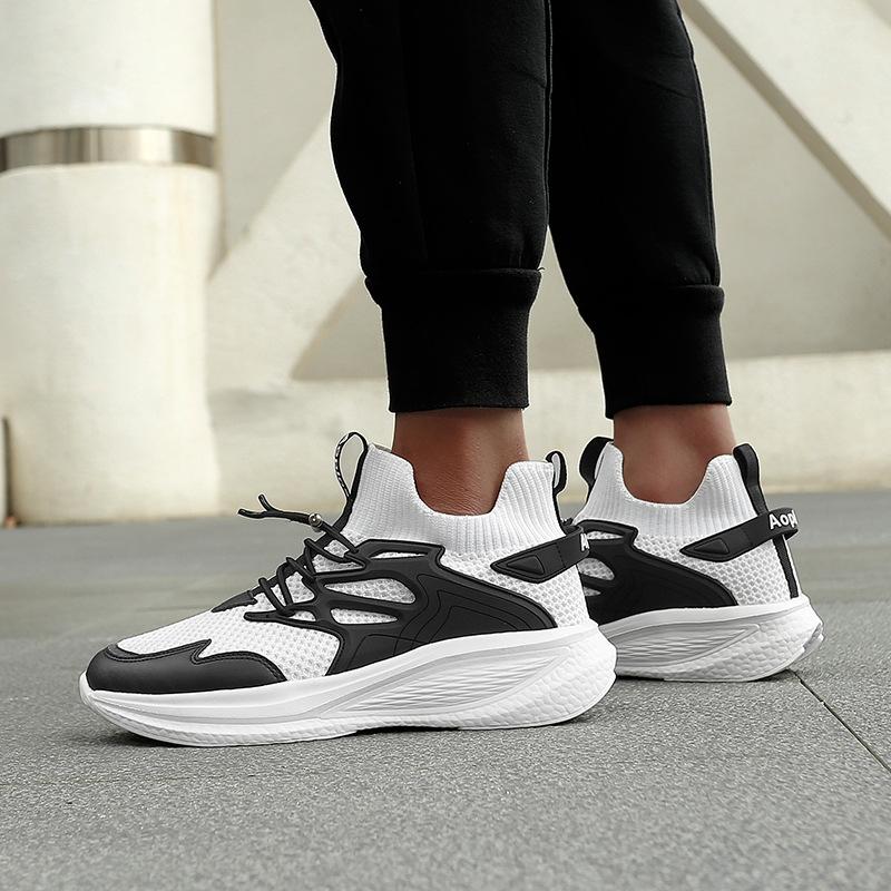Running Shoes Men's New Fashion Versatile Sports Casual Shoes Platform Mesh Breathable Shoes