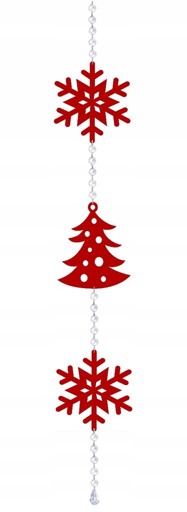Christmas garland winter snowflakes christmas tree pendant decoration glamor black
