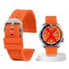 20mm 22mm Premium-Grade Fluororubber Watch Strap For Seiko IWC Rolex Casio Waffle Strap Universal Men Diver Sports Watch Band