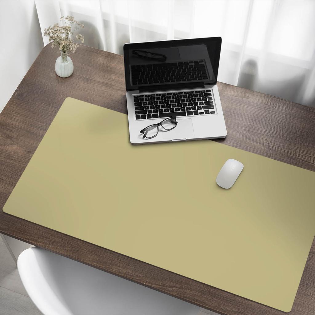 Modern Desk Mat With Original Print Yellow Color 120X60 Cm