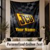 Custom Text Tapestry JCB Print Wall Tapestry Indoor Living Room Wall Decor