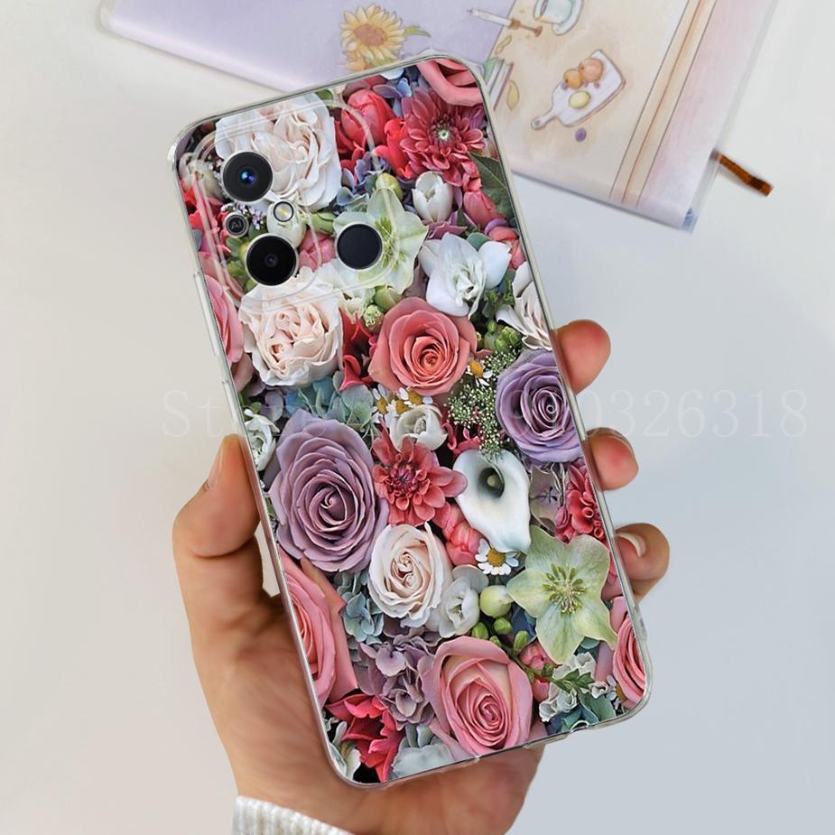For Xiaomi Redmi 12C Case 2022 Cute Cat Butterfly Soft Silicone Slim Phone Case For Xiaomi Redmi 12C 12 C Redmi12C Fundas Bumper
