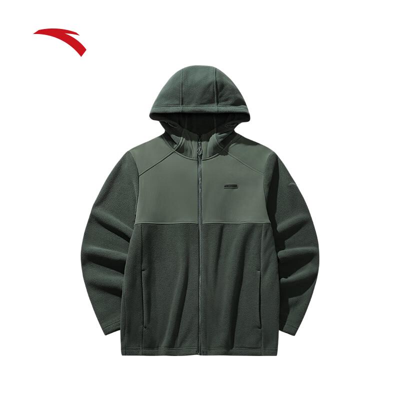 Anta Men's Outdoor Hooded Fleece Jacket