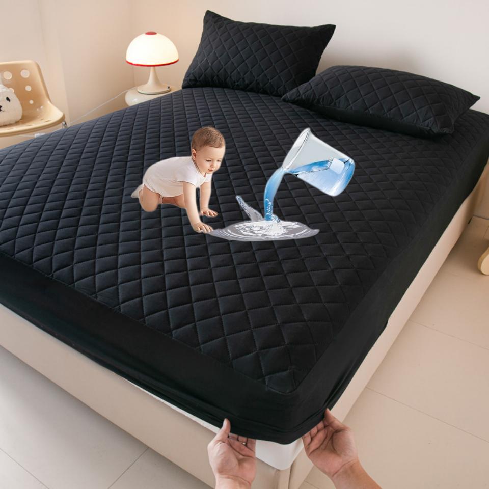 2025 Wodoodporny Pokrowiec na Materac Antyroztoczowy Miękki Wygodny Oddychający Prześcieradło z Gumką Nie Zawiera Poszewki na Poduszkę