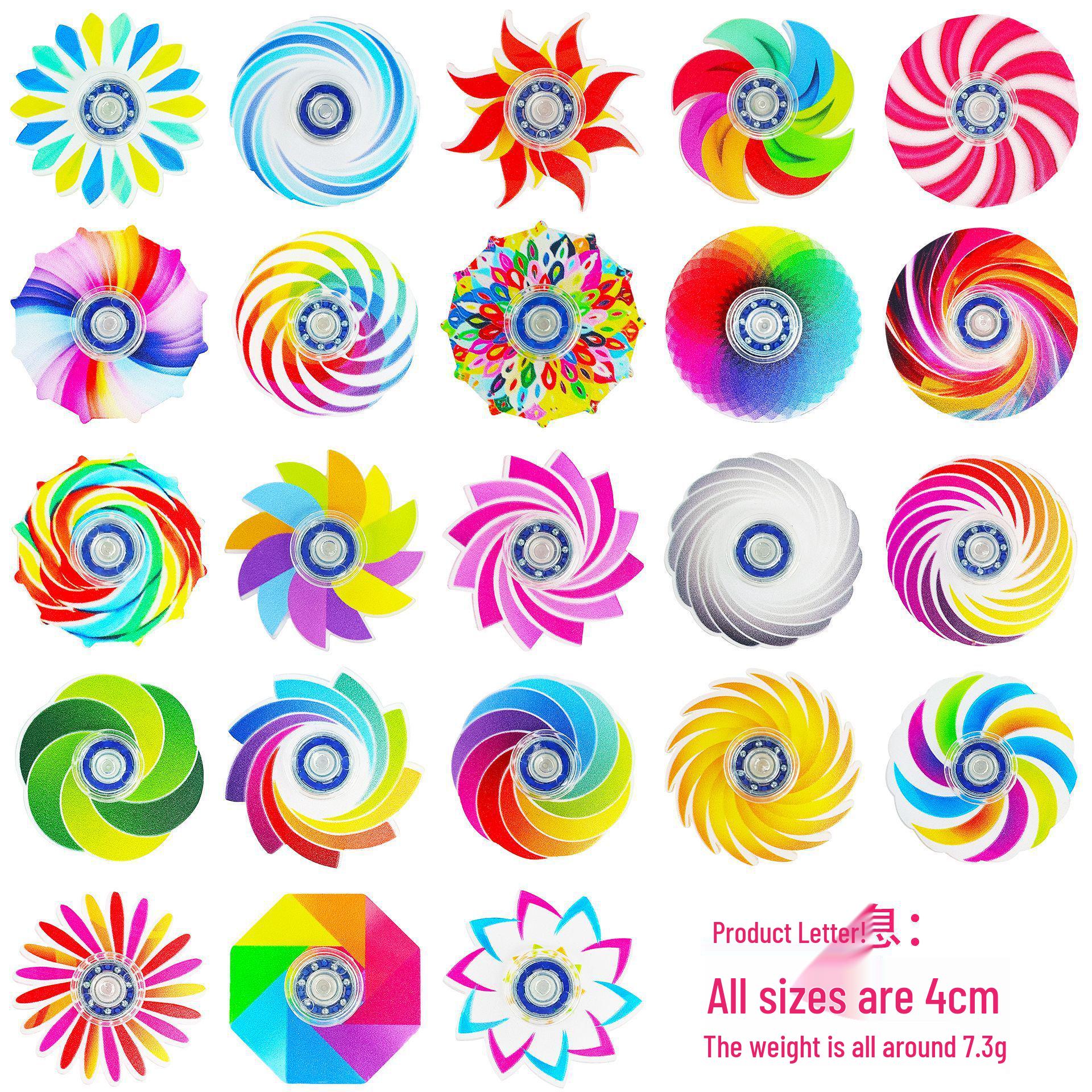 

Iridescent Acrylic Gyroscope Fidget Spinner: Creative Stress Relief Toy