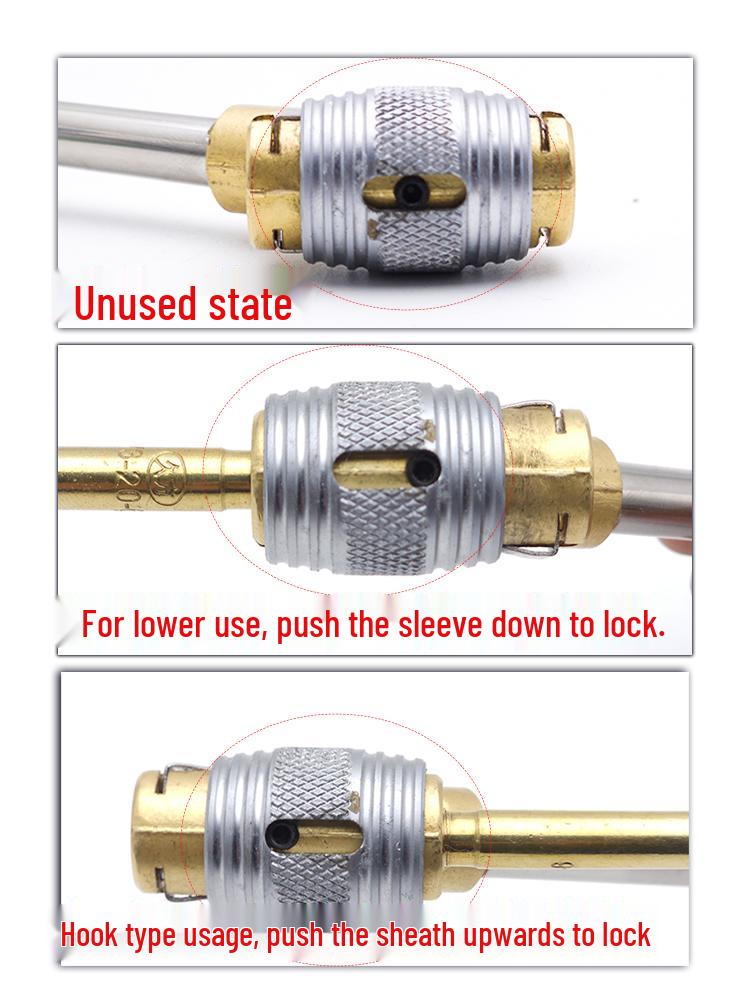 Gas Strut Double-Headed Self-Locking Tire Inflation Valve for Large Trucks