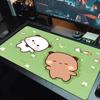 Bubu y Dudu Cartoon Color Mouse Pad Large Gaming Table Cushion Non-slip Laptop Tablet Big Mousepad XXL Mat Mini PC Playmat With Lock edge