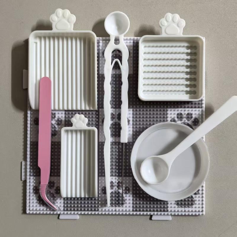 Creative DIY Bead Pen Art Kit 2.6mm Padding Beans Set with Clips Tray for Kids Birthday Party Favor Gifts