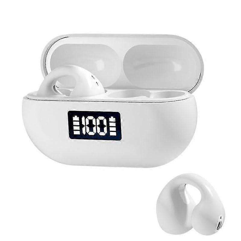 Smart Wireless Bluetooth Open Noise Canceling Headphones with Wireless Charging Box and Digital Disp