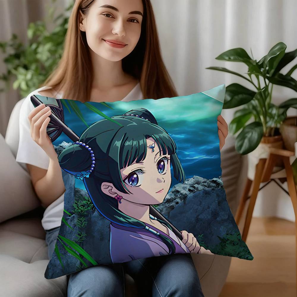 T-The Apothecary Diaries Pillow Case Short Plush Sofa Decorative Gift Home Double-sided Printing Cushion