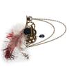 Steampunk Vintage Gear Brooch Chain Breastpin Gothic Lapel Pin Badges Jewelry for Women and Man Halloween Party Costume