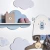 Raft din lemn Cloud de personalizat 39 cm - Unitate de depozitare - Raft din lemn
