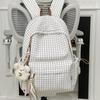 Schoolbag new plaid trend schoolbag female students Japanese versatile students large capacity design sense niche backpack backpack