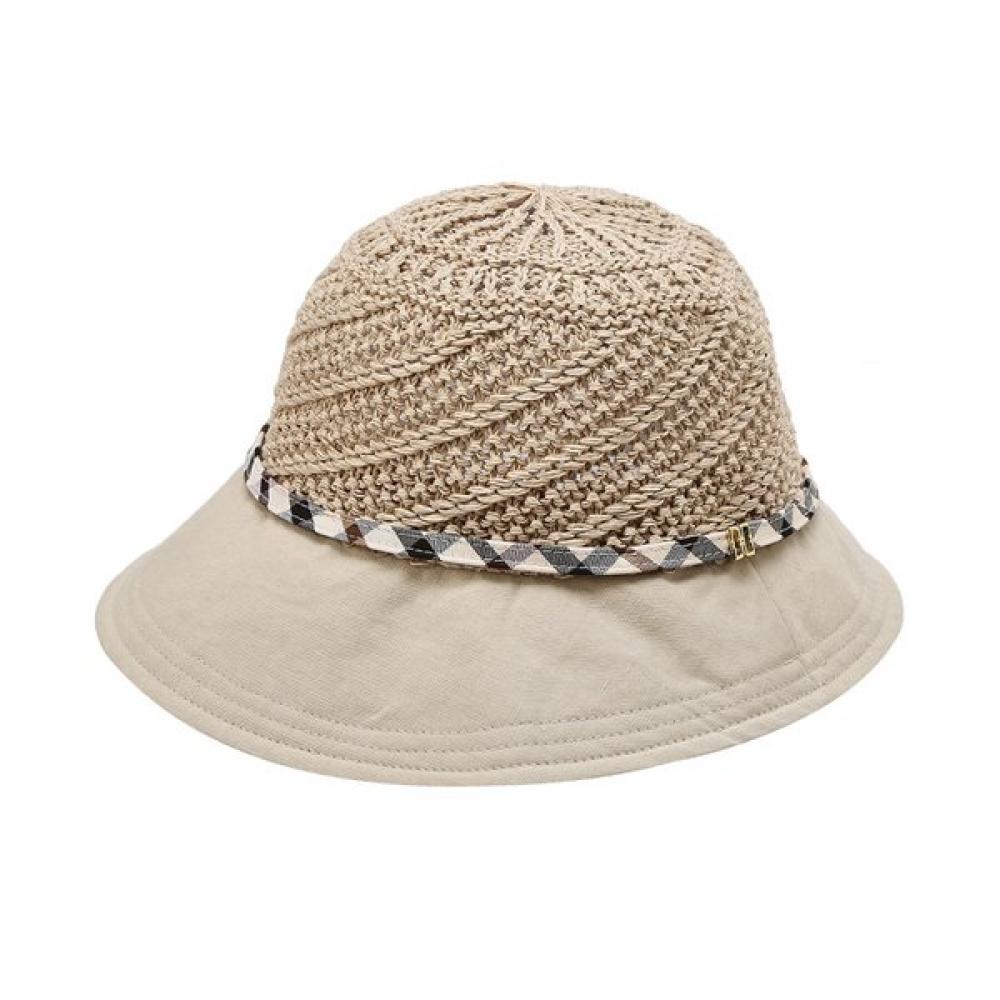 Daks Brown Cotton Blend Color Block Bucket Hat Dbhe4e226w2 Single option