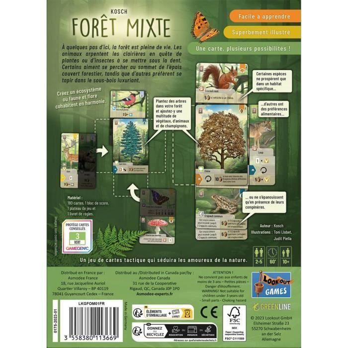Board Game - ASMODEE - LKGFOM01FR - Mixed Forest - 180 Cards - 60 Min of Play