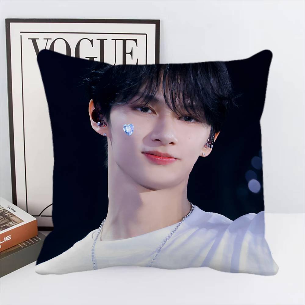 Junhui Wen Kpop Kissenbezug Quadratisches Kissen Schlafzimmer Sofa Freizeit Komfort Kissen Auto Heimdekoration